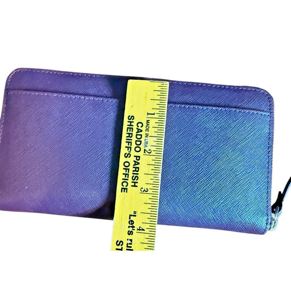 Kate Spade Neda Laurel Way Deep Plum Leather Zip Around Wallet - Picture 10 of 10